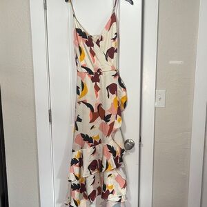 Nine West Multicolor Abstract Maxi Dress